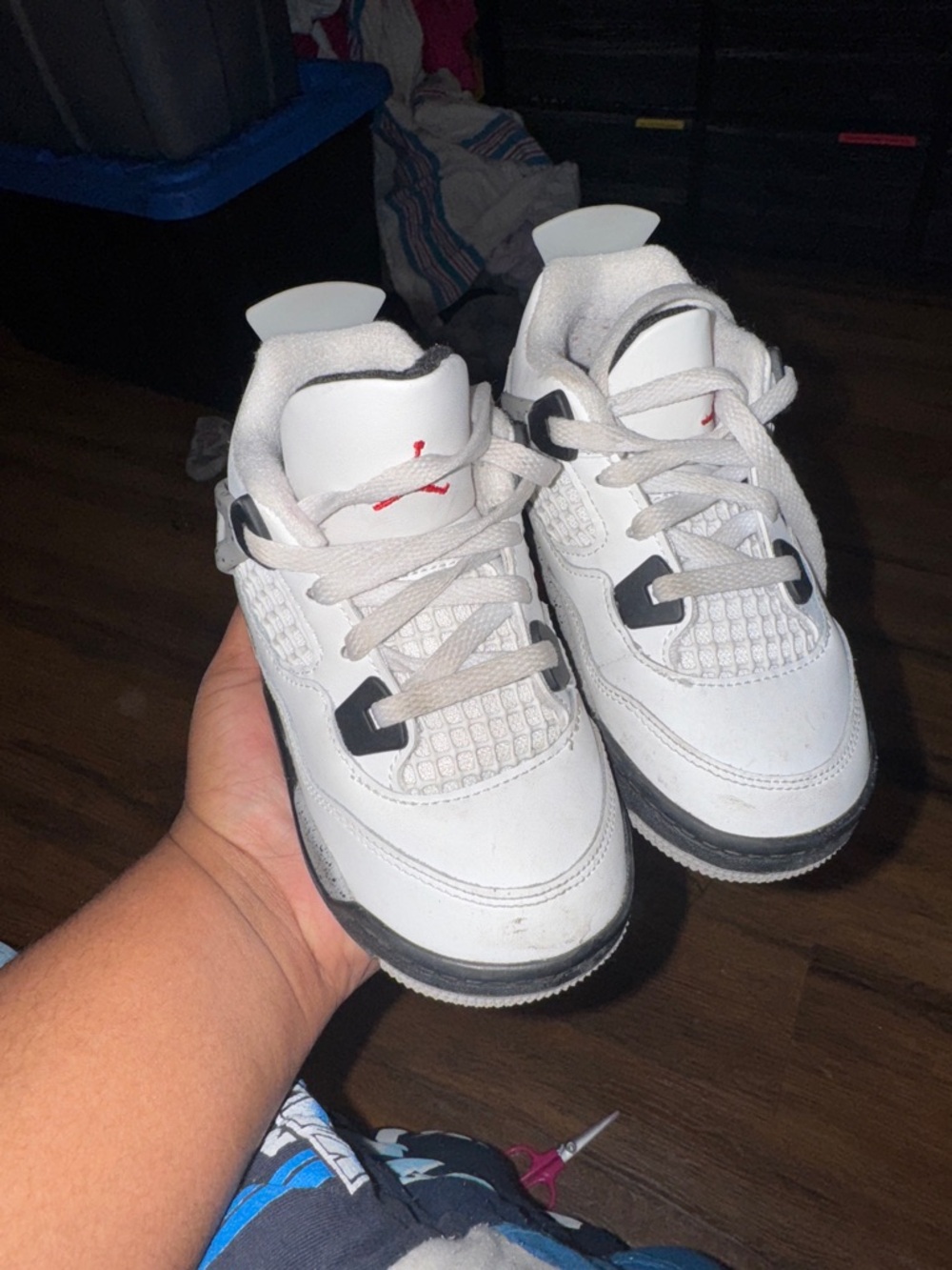 TODDLER JORDAN 4 RETRO “WHITE CEMENT”
